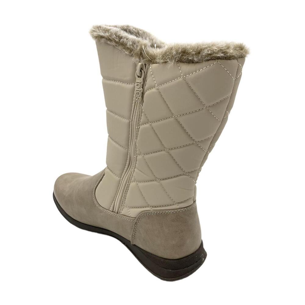 Totes Women's Edgen Boots Taupe - Medium - Picture 3 of 3